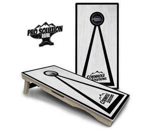 Red/Black Hole Ring Grey Wash Cornhole Boards - Pro Solution Elite Series by Cornhole Solutions, handmade jewelry detail photo 19