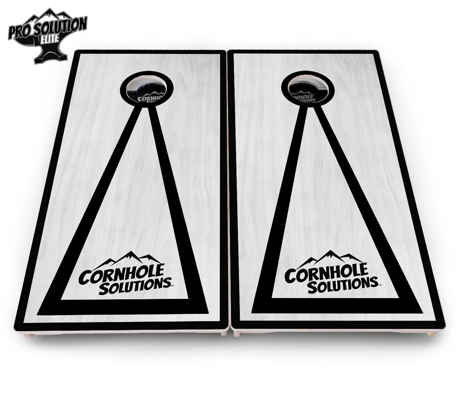Red/Black Hole Ring Grey Wash Cornhole Boards - Pro Solution Elite Series by Cornhole Solutions, handmade jewelry detail photo 20