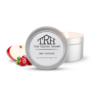 Red Currant Travel Tin by The Rustic House, scented candle main product photo