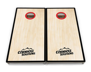 Red Hole Cornhole Boards - Professional Tournament Series by Cornhole Solutions, custom cornhole board detail photo 2