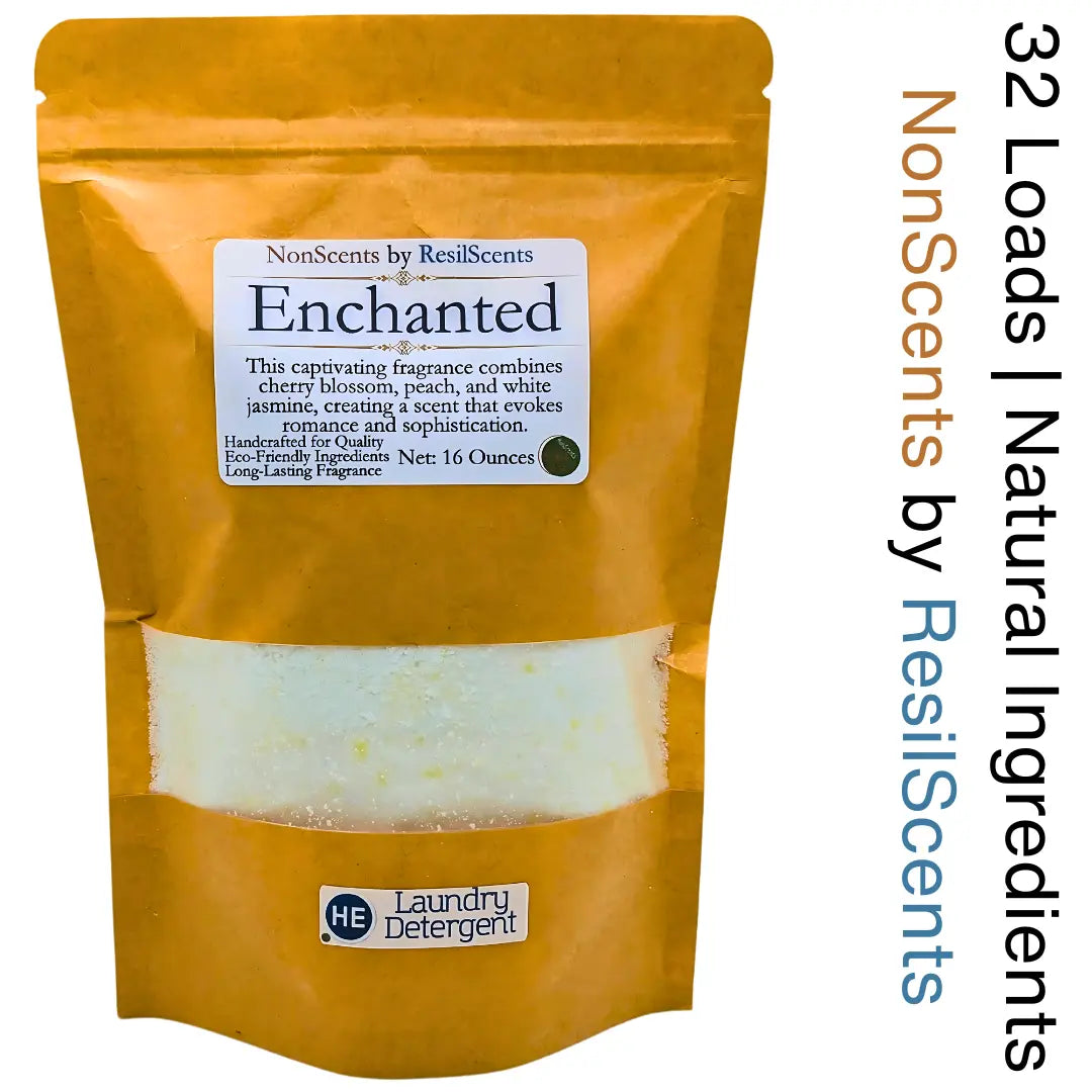 🤍 ResilWash™ Powder Laundry Detergent – Enchanted™ | Soft Romantic Clean – ResilScents™ ResilScents
