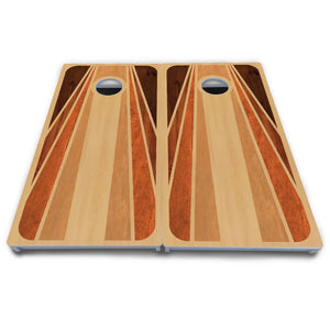 Retro Wood Cornhole Boards - All Weather Series by Cornhole Solutions, custom cornhole board detail photo 4