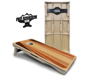 Retro Wood Cornhole Boards - Pro Solution Elite Series by Cornhole Solutions, custom cornhole board main product photo