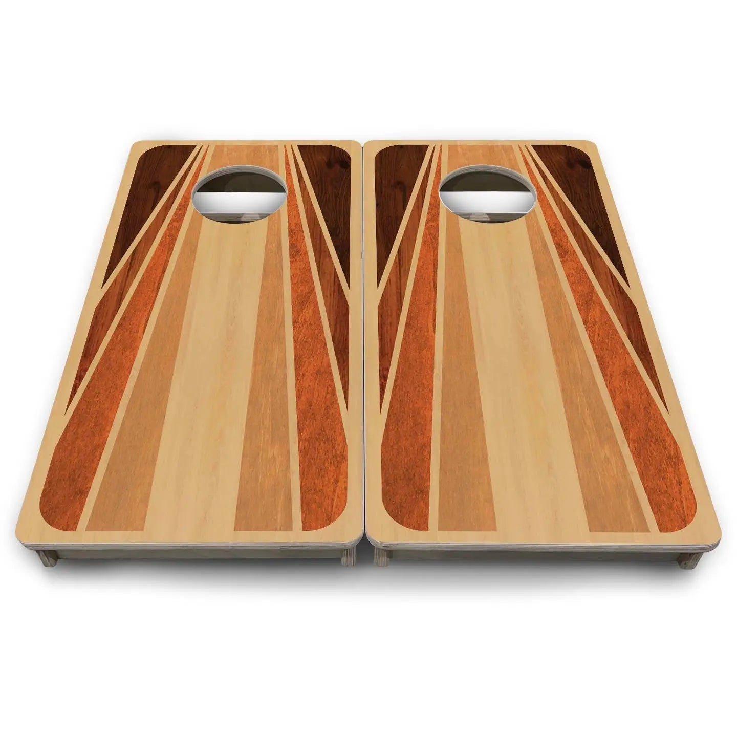 Retro Wood - Mini or Vacation Size Cornhole Boards by Cornhole Solutions, custom cornhole board detail photo 9