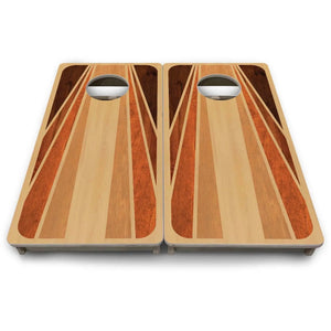 Retro Wood - Mini or Vacation Size Cornhole Boards by Cornhole Solutions, custom cornhole board detail photo 9
