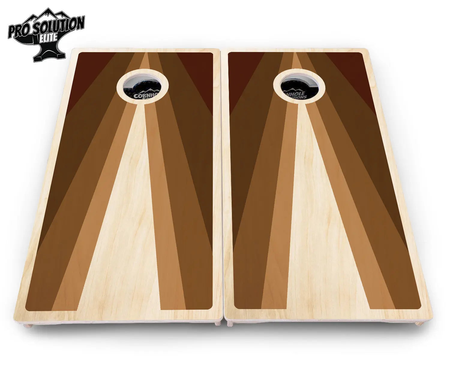 Retro Wood Triangle Cornhole Boards - Pro Solution Elite Series by Cornhole Solutions, custom cornhole board detail photo 4