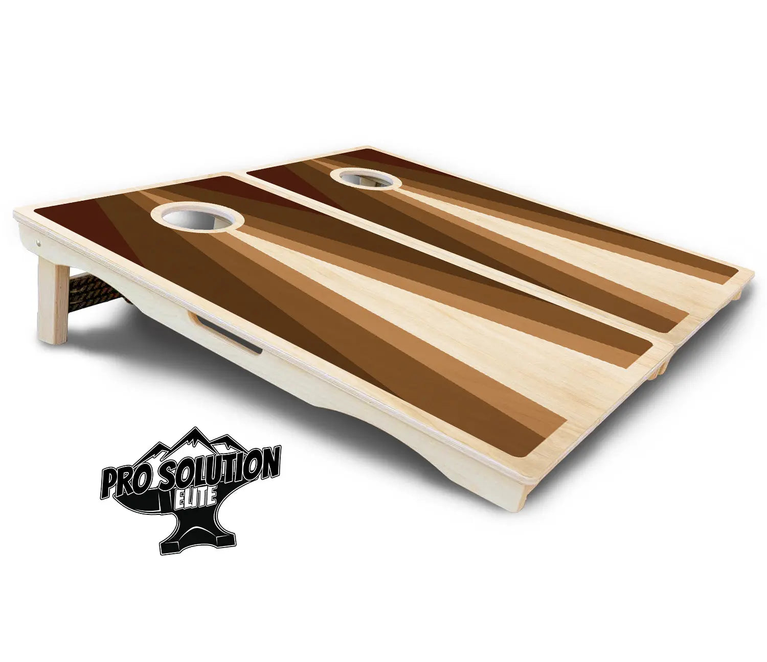 Retro Wood Triangle Cornhole Boards - Pro Solution Elite Series by Cornhole Solutions, custom cornhole board detail photo 5
