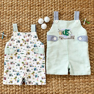 Reversible The Palms Golf Jon Jon by Seven Lantern Lane, children's boutique clothing main product photo