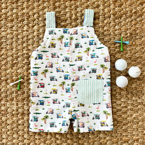 Reversible The Palms Golf Jon Jon by Seven Lantern Lane, children's boutique clothing detail photo 13