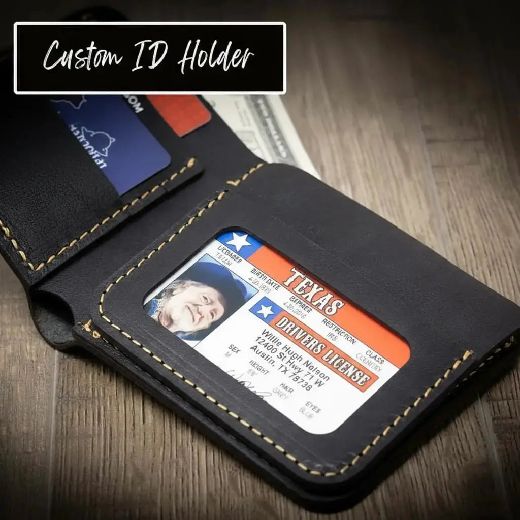 Rio Grande Bifold Wallet by Bull Sheath Leather, handmade leather goods detail photo 4