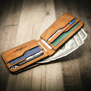 Rio Grande Bifold Wallet by Bull Sheath Leather, handmade leather goods detail photo 7