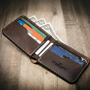 Rio Grande Bifold Wallet by Bull Sheath Leather, handmade leather goods detail photo 8
