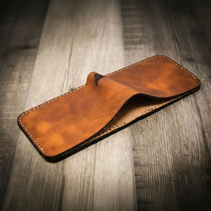 Rio Grande Bifold Wallet by Bull Sheath Leather, handmade leather goods detail photo 13