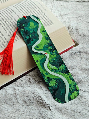 Road Trippin Bookmark – Scenic Forest Road Adventure Bookmark by The Tween Space, paper gift main product photo