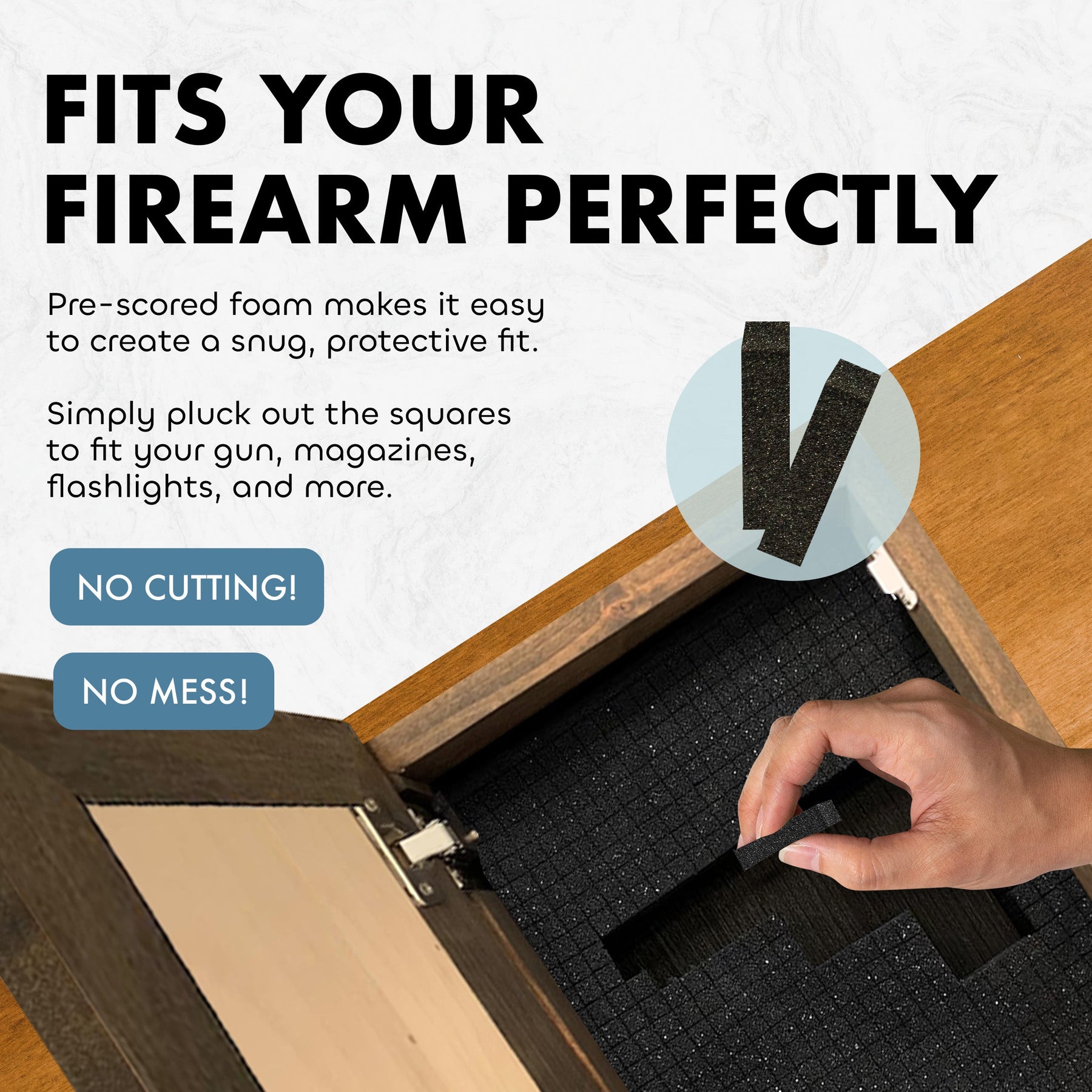 Farmhouse Rooster Gun Concealment Furniture - Handcrafted Hidden Gun Storage Wall Decor - Hidden Gun Shelf with Magnetic Lock for Quick Access