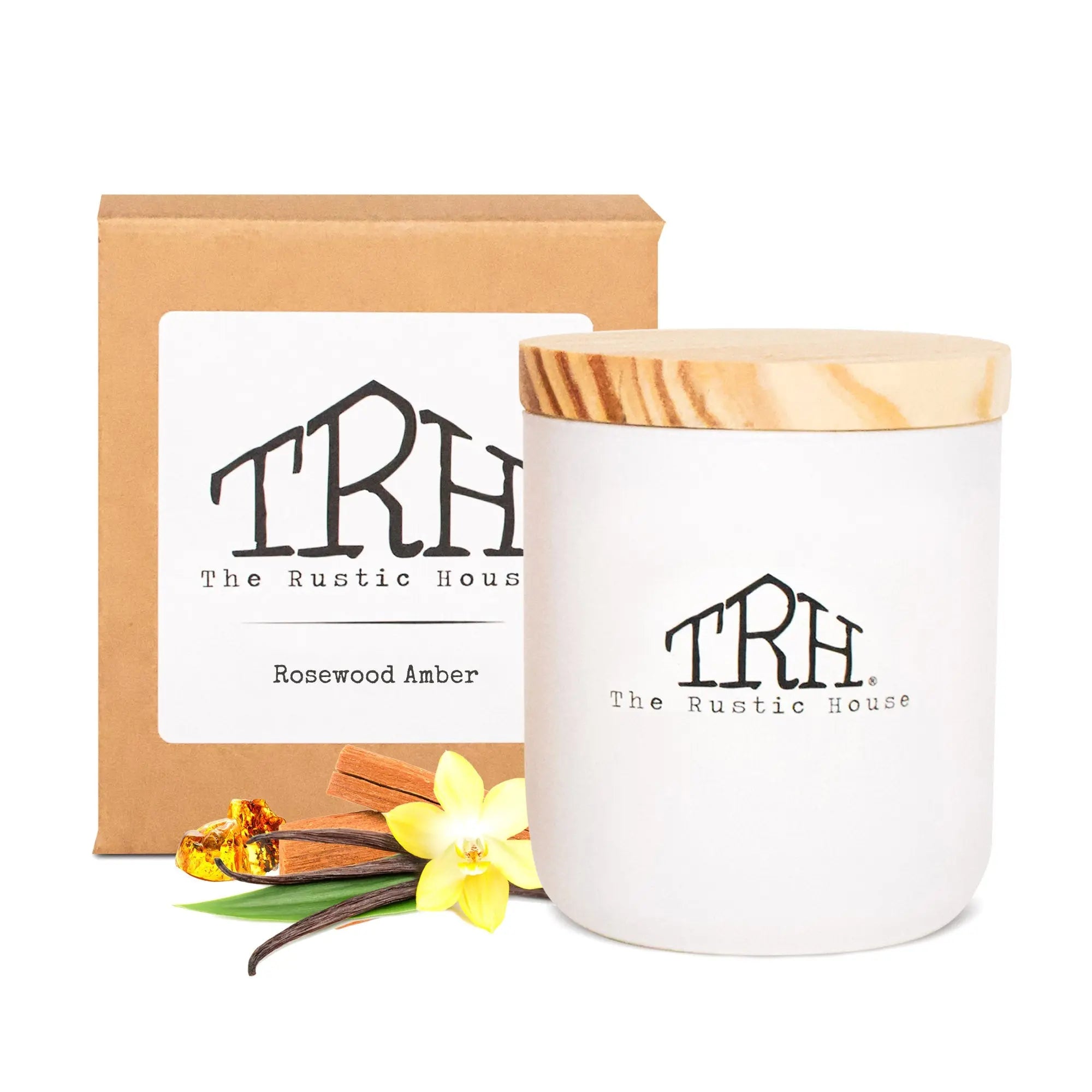 Rosewood Amber Candle The Rustic House