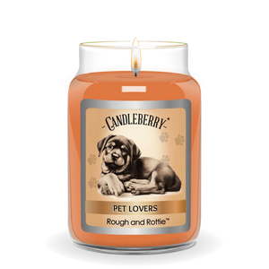 Rough and Rottie™ - Large Jar Candle (Collective) by The Candleberry® Candle Company, scented candle detail photo 2