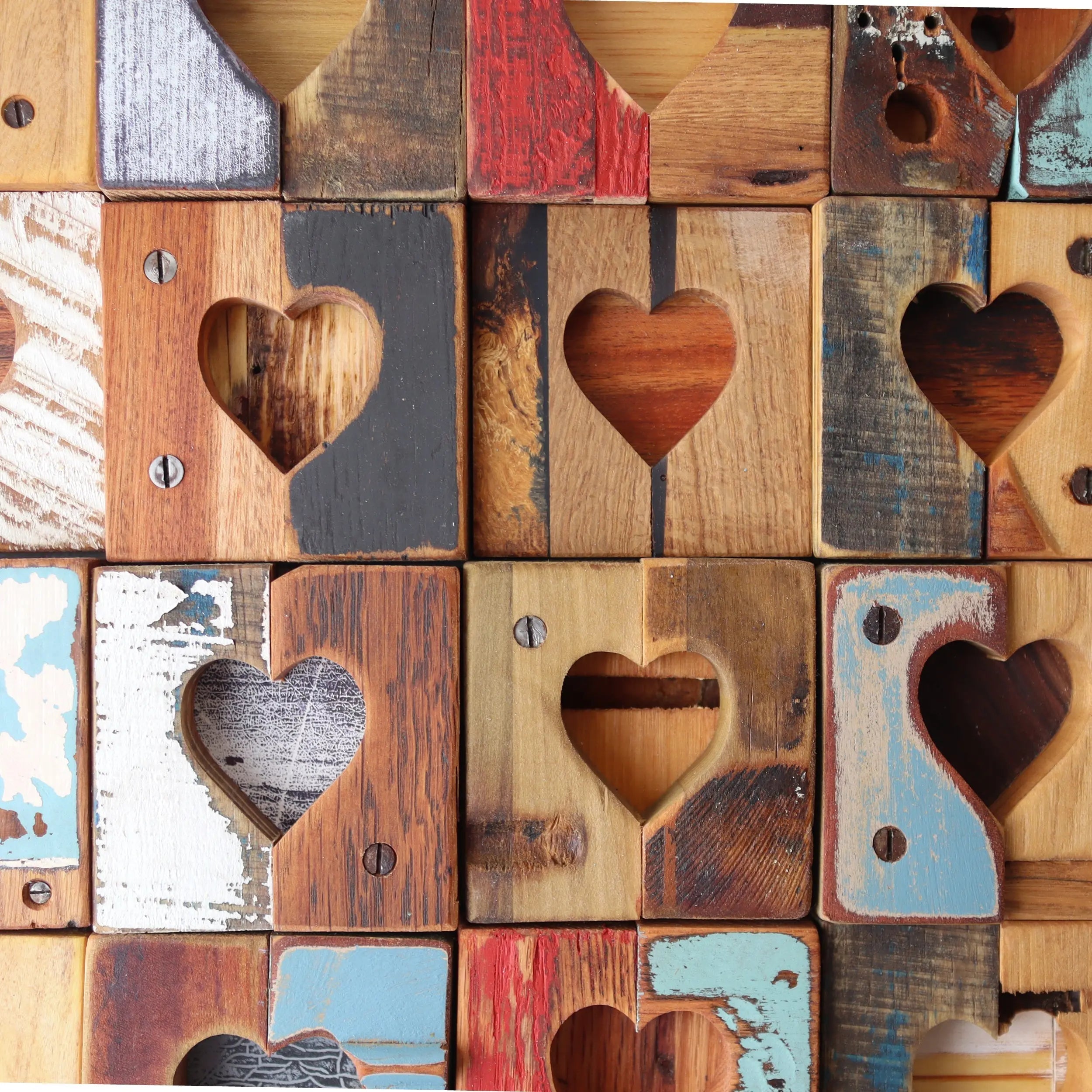 Rustic Heart Tiles by Dennehey Design Co., gift giving detail photo 2