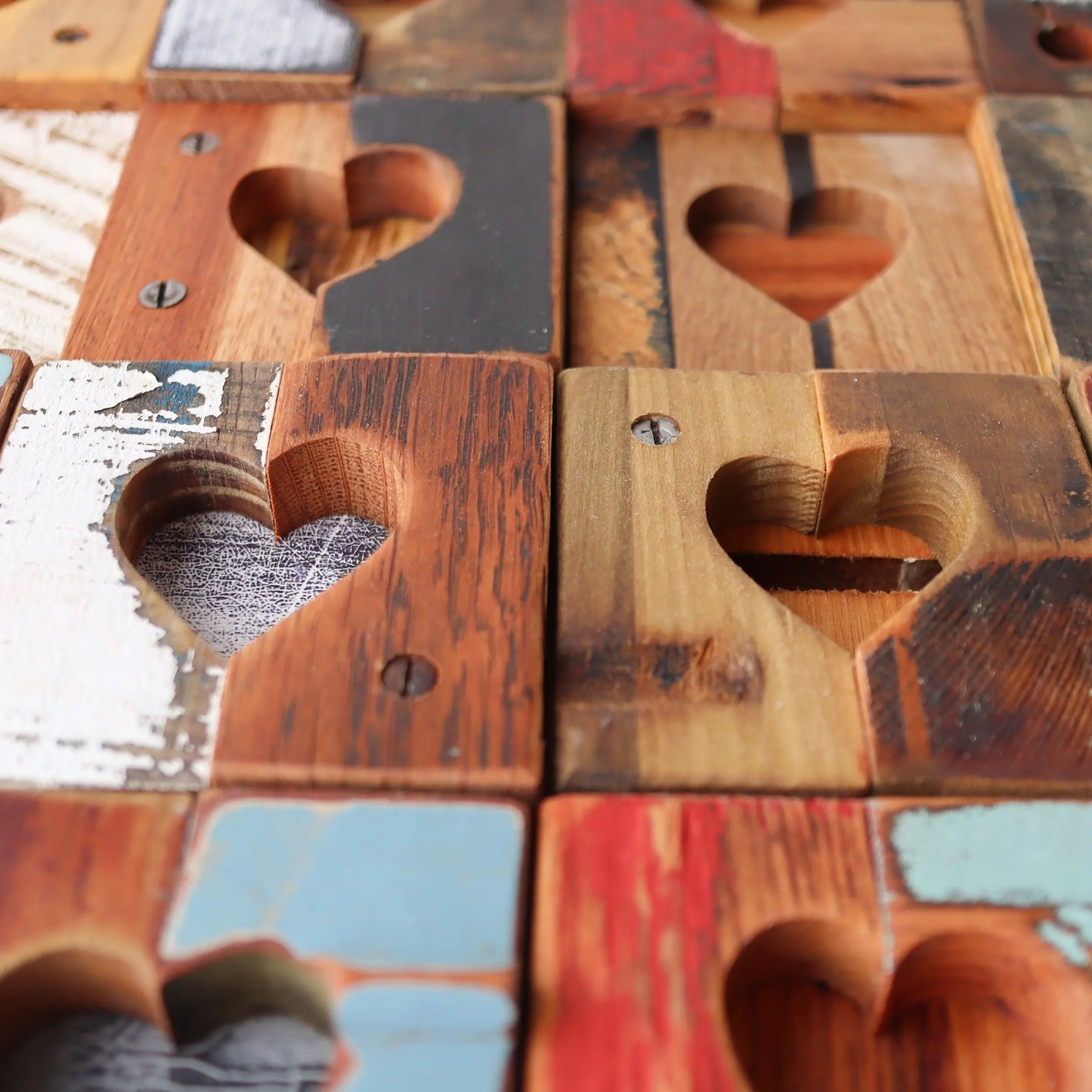 Rustic Heart Tiles by Dennehey Design Co., gift giving detail photo 4