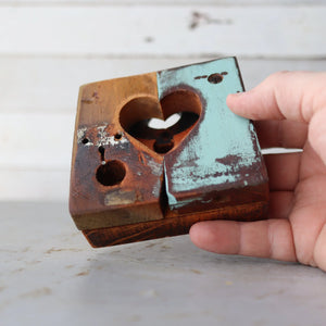 Rustic Heart Tiles by Dennehey Design Co., gift giving detail photo 5
