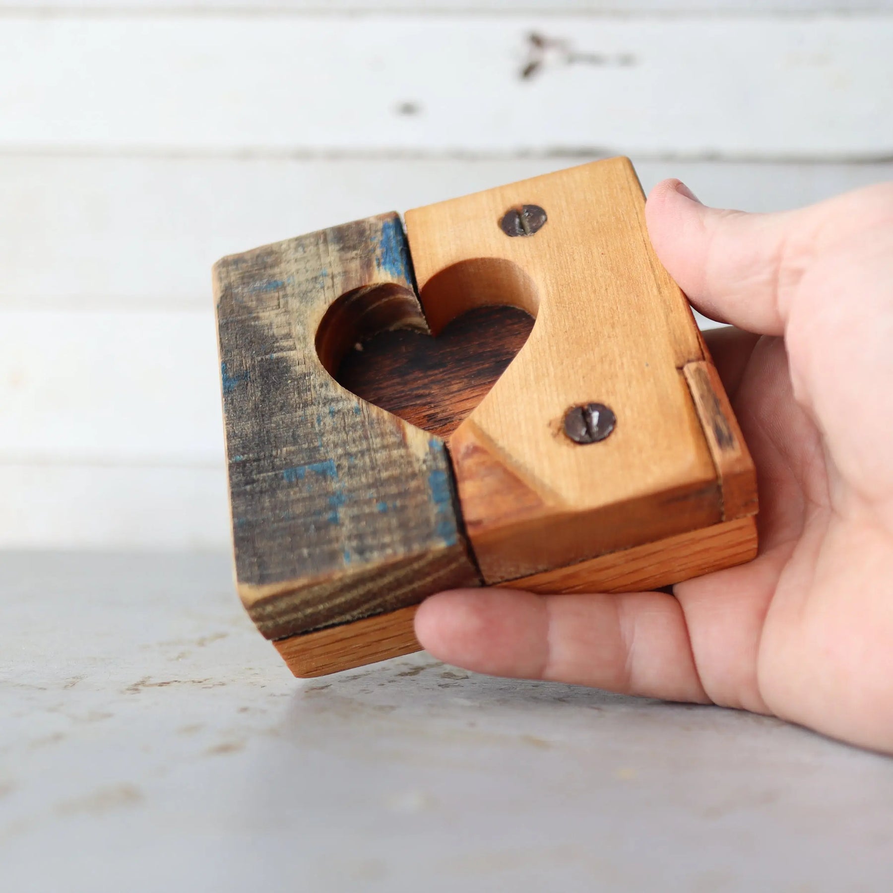 Rustic Heart Tiles by Dennehey Design Co., gift giving detail photo 6