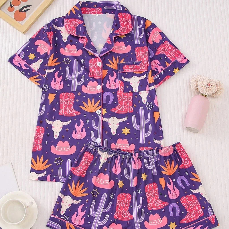 Texas Hold'em Pajama Set — For the Wild Bronco-Riding Mermaid by The Mississippi Mermaid Mercantile