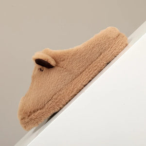3D Capybara Plush Women's Slippers — Cozy Soft Indoor House Shoes by The Mississippi Mermaid Mercantile - view 6