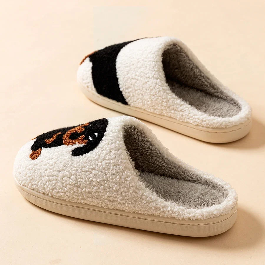 Women's Dachshund Dog Slippers — Cute Cartoon Indoor Comfort House Shoes by The Mississippi Mermaid Mercantile - view 4