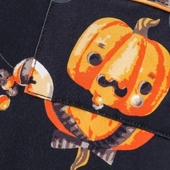 Halloween Ghost & Pumpkin Women's Pajama Set — Short Sleeve Top & Shorts by The Mississippi Mermaid Mercantile - view 4