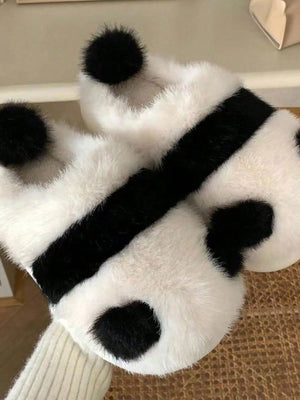 Panda Paw Plush Slippers — Cozy Warm Indoor House Shoes by The Mississippi Mermaid Mercantile - view 5