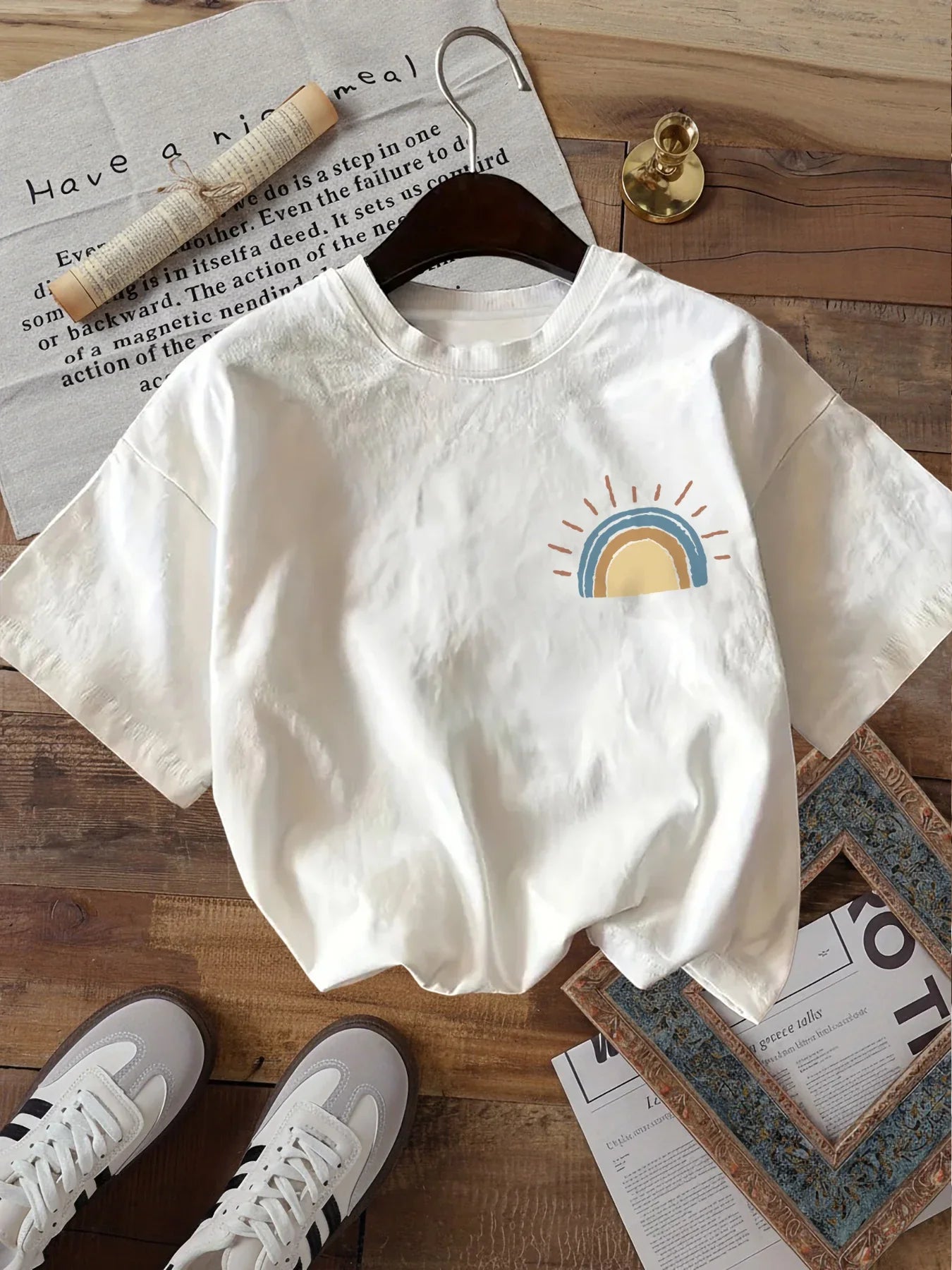 Sunshine On My Mind Retro Sun Graphic Tee — Unisex by The Mississippi Mermaid Mercantile - view 5