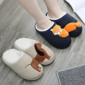 Women's Cartoon Animal Indoor Slippers — Cozy Non-Slip House Shoes by The Mississippi Mermaid Mercantile
