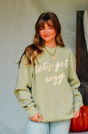 Let’s Get Cozy Waffle knit sweater by Southern Bliss Company, product photo 2