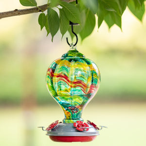 Solstice Balloon glass hummingbird feeder by Mill Creek Products, detail image 5