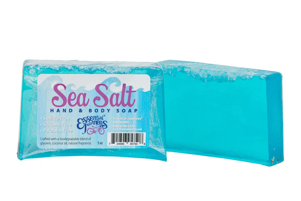 Sea Salt Soap Slice 5.5 Oz. by Essential Journeys, Southern food gift main product photo