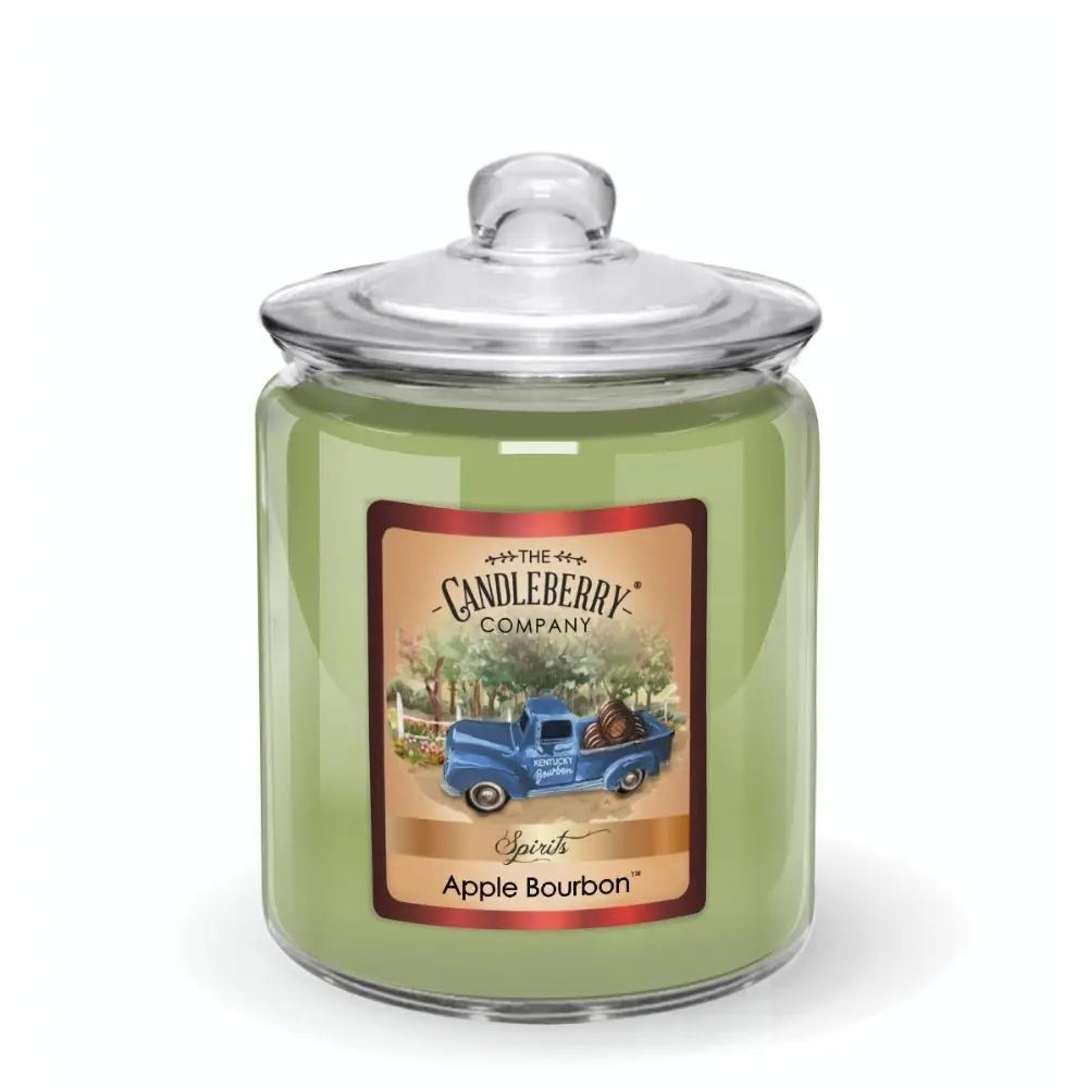 SPIRITS - Apple Bourbon™, 3 - Wick, Candy Jar Candle (Collective) by The Candleberry® Candle Company, Southern food gift main product photo