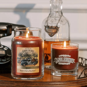 SPIRITS - Black Cherry Bourbon™, Large Jar Candle (Collective) The Candleberry® Candle Company