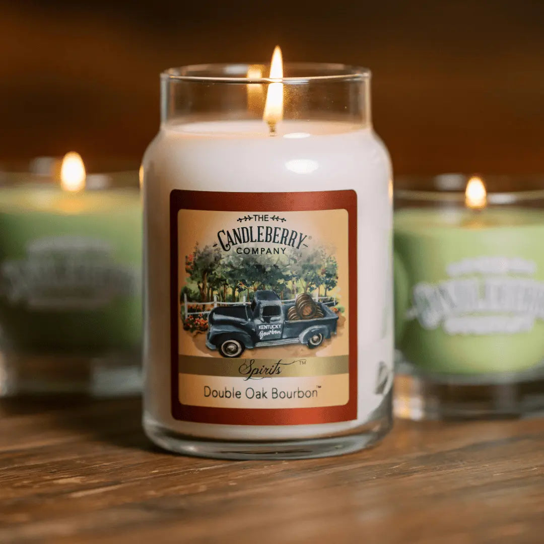 SPIRITS - Double Oak Bourbon™, Large Jar Candle (Collective) The Candleberry® Candle Company