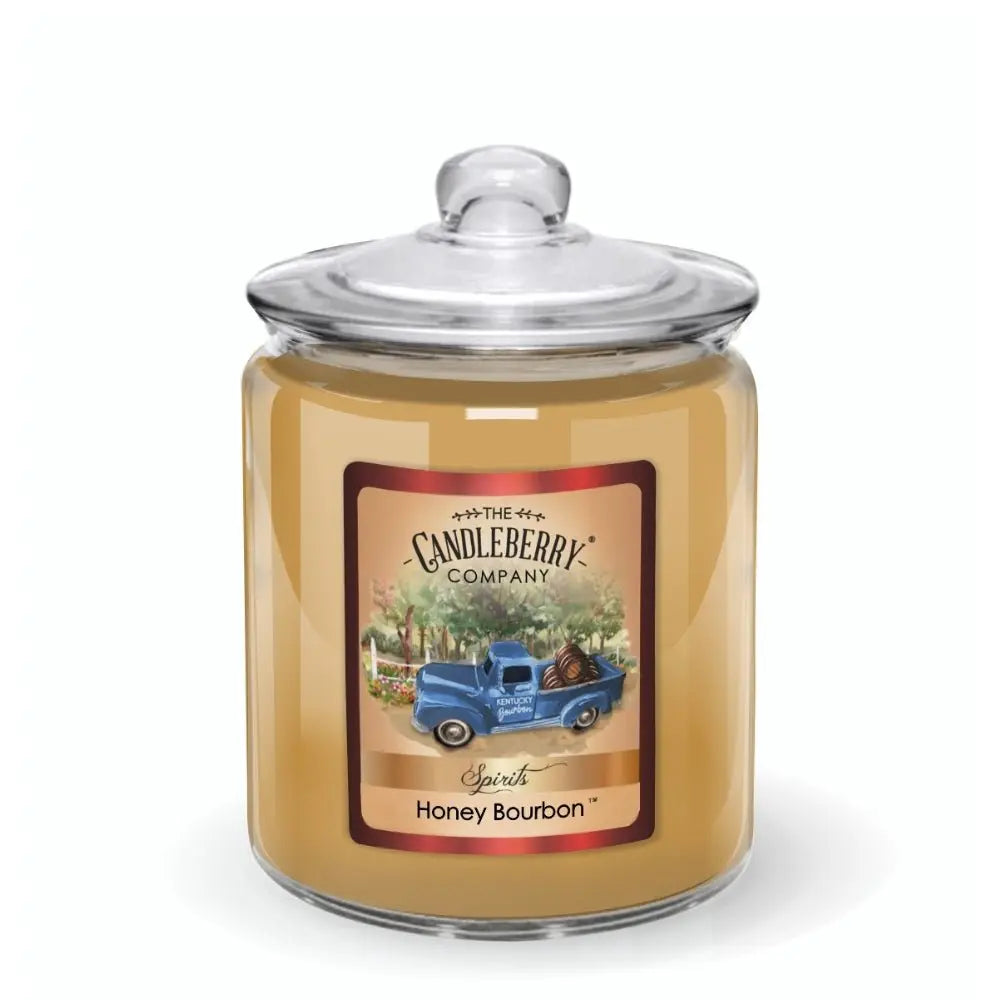 SPIRITS - Honey Bourbon™, 3 - Wick, Candy Jar Candle (Collective) by The Candleberry® Candle Company, Southern food gift main product photo