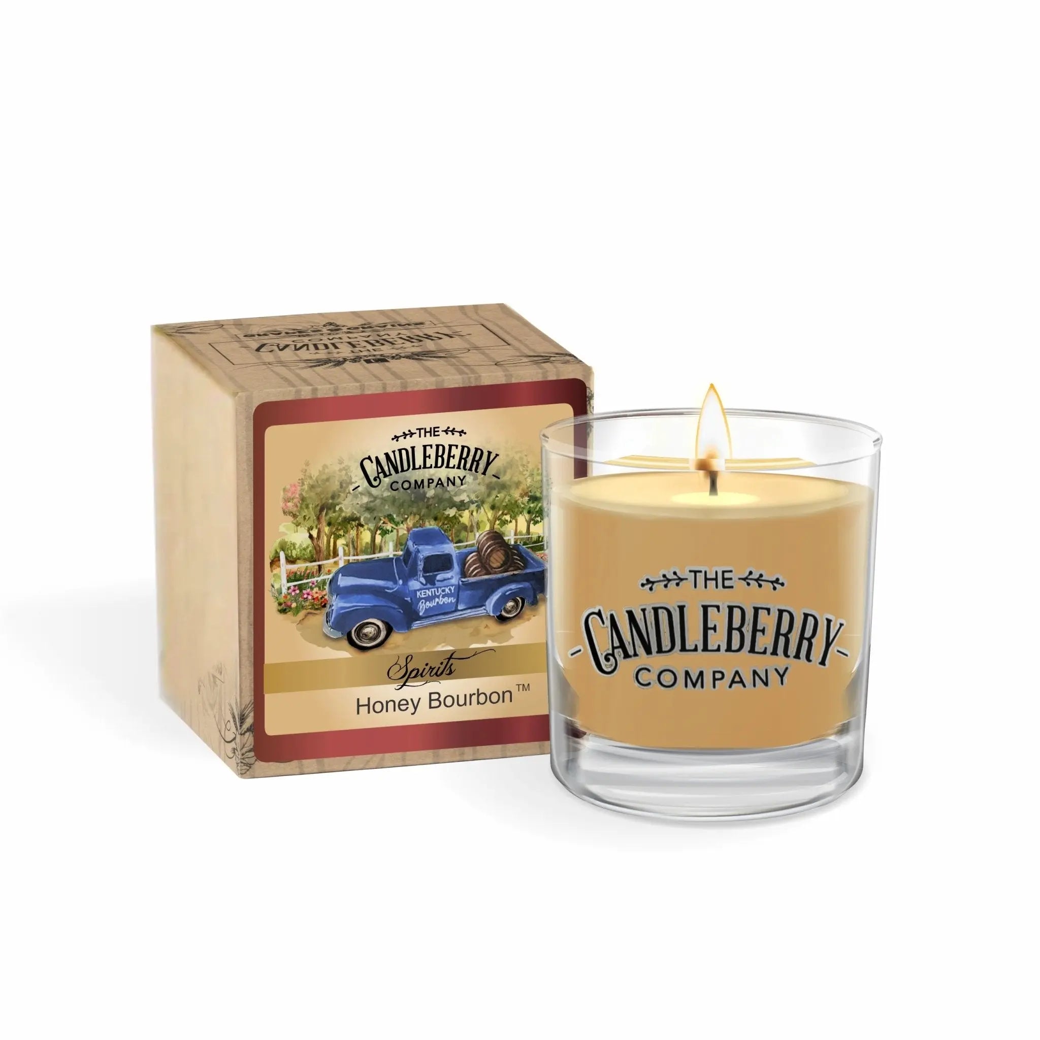 SPIRITS - Honey Bourbon™, Rocks Glass Candle (Collective) The Candleberry® Candle Company