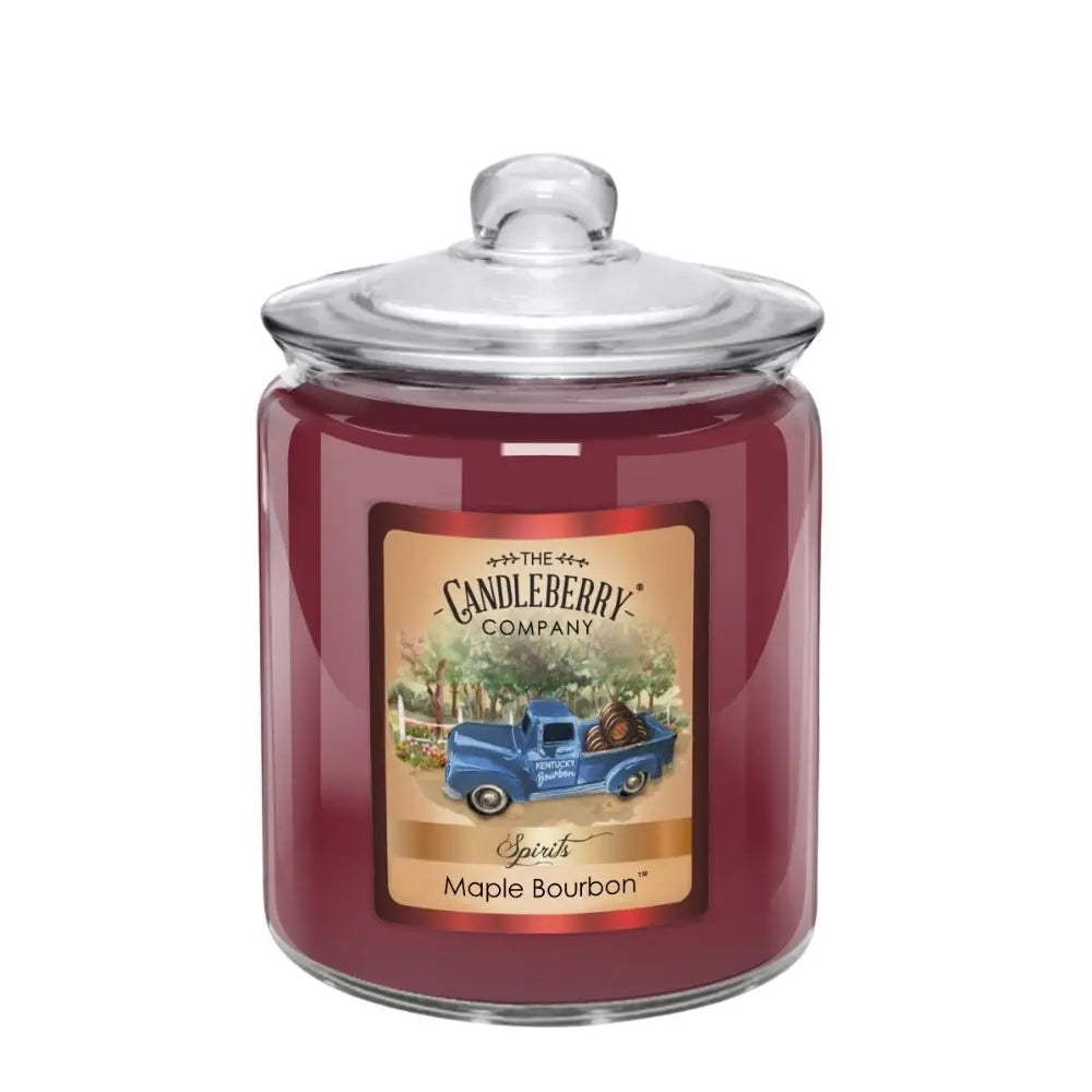 SPIRITS - Maple Bourbon™, 3 - Wick, Candy Jar Candle (Collective) by The Candleberry® Candle Company, Southern food gift main product photo