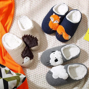 Women's Cartoon Animal Indoor Slippers — Cozy Non-Slip House Shoes by The Mississippi Mermaid Mercantile - view 3