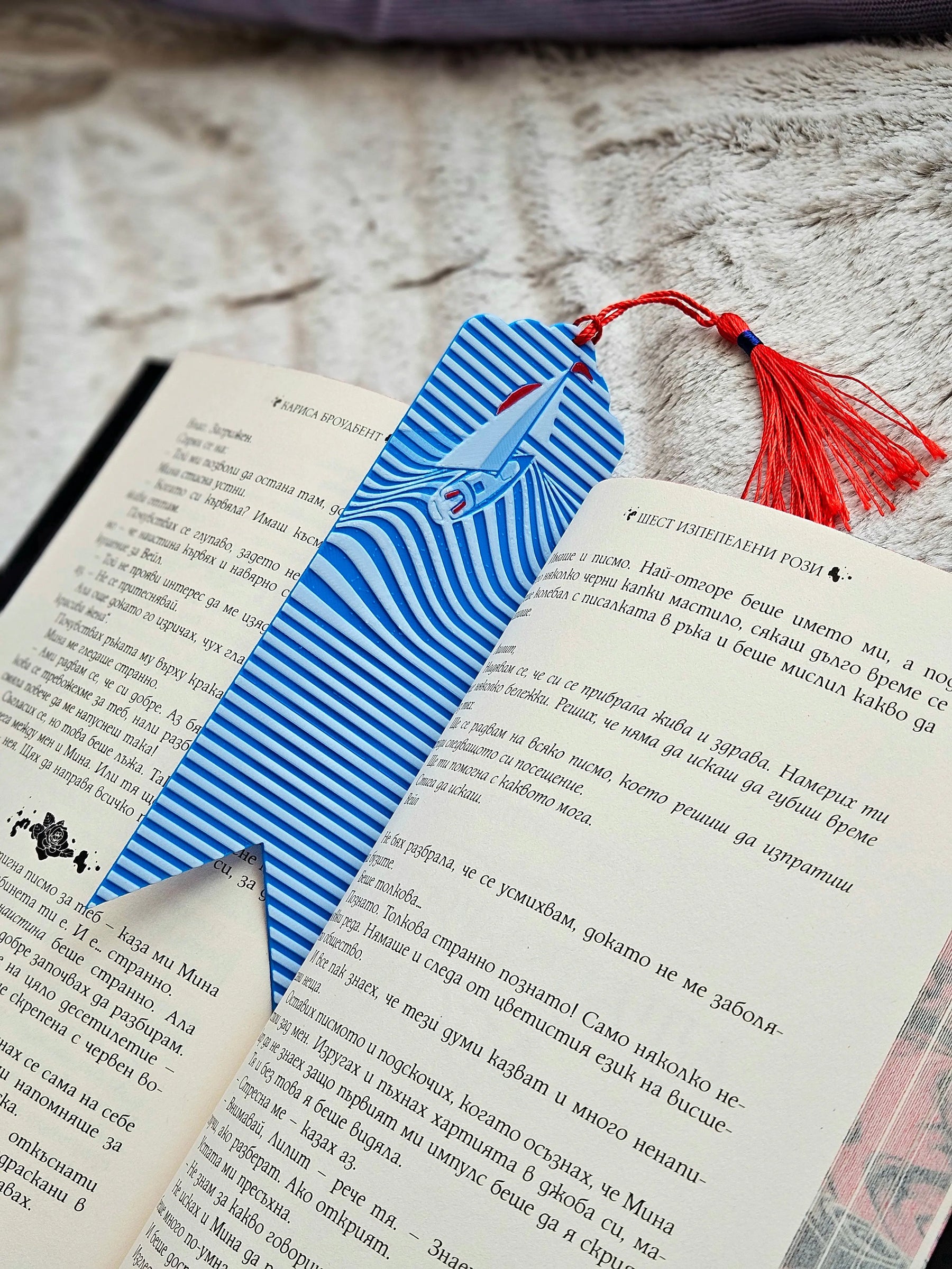 Sailor’s Drift Bookmark – Nautical Sailboat Ocean Wave Bookmark by The Tween Space, paper gift main product photo