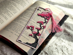 Sakura Samurai Framed Bookmark – Cherry Blossom Samurai Bookmark by The Tween Space, paper gift main product photo