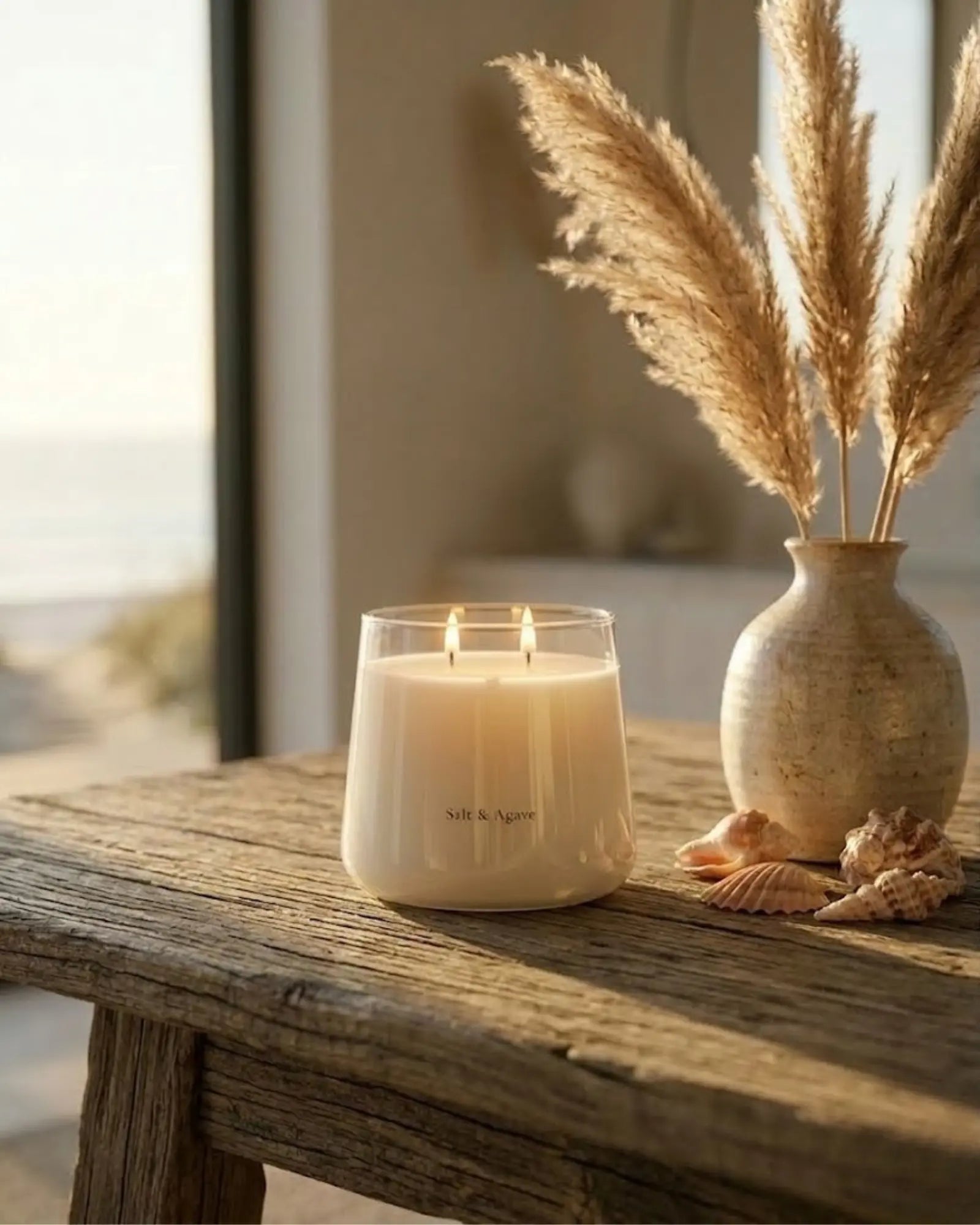 Salt & Agave Candle by Believe Candle, Southern food gift detail photo 4