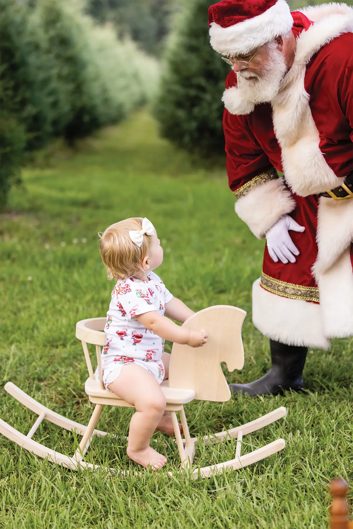 Santa Claus is Coming to Town Organic Cotton Christmas Onesie Nola Tawk
