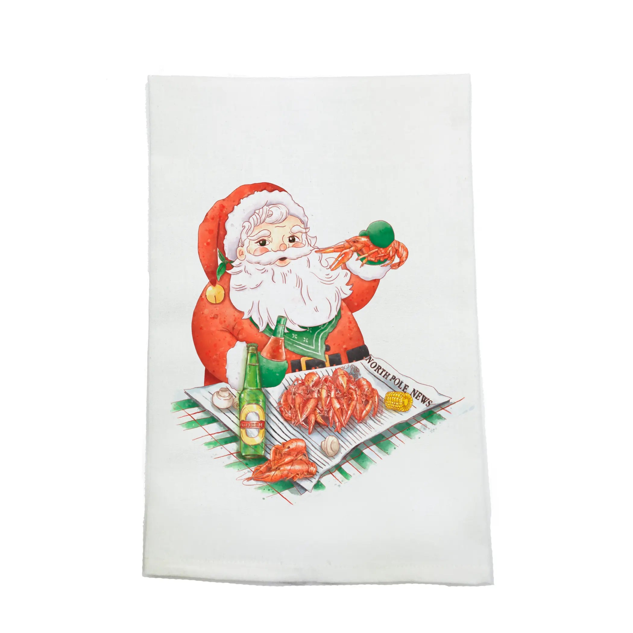 Santa Claws Christmas Kitchen Towel Nola Tawk