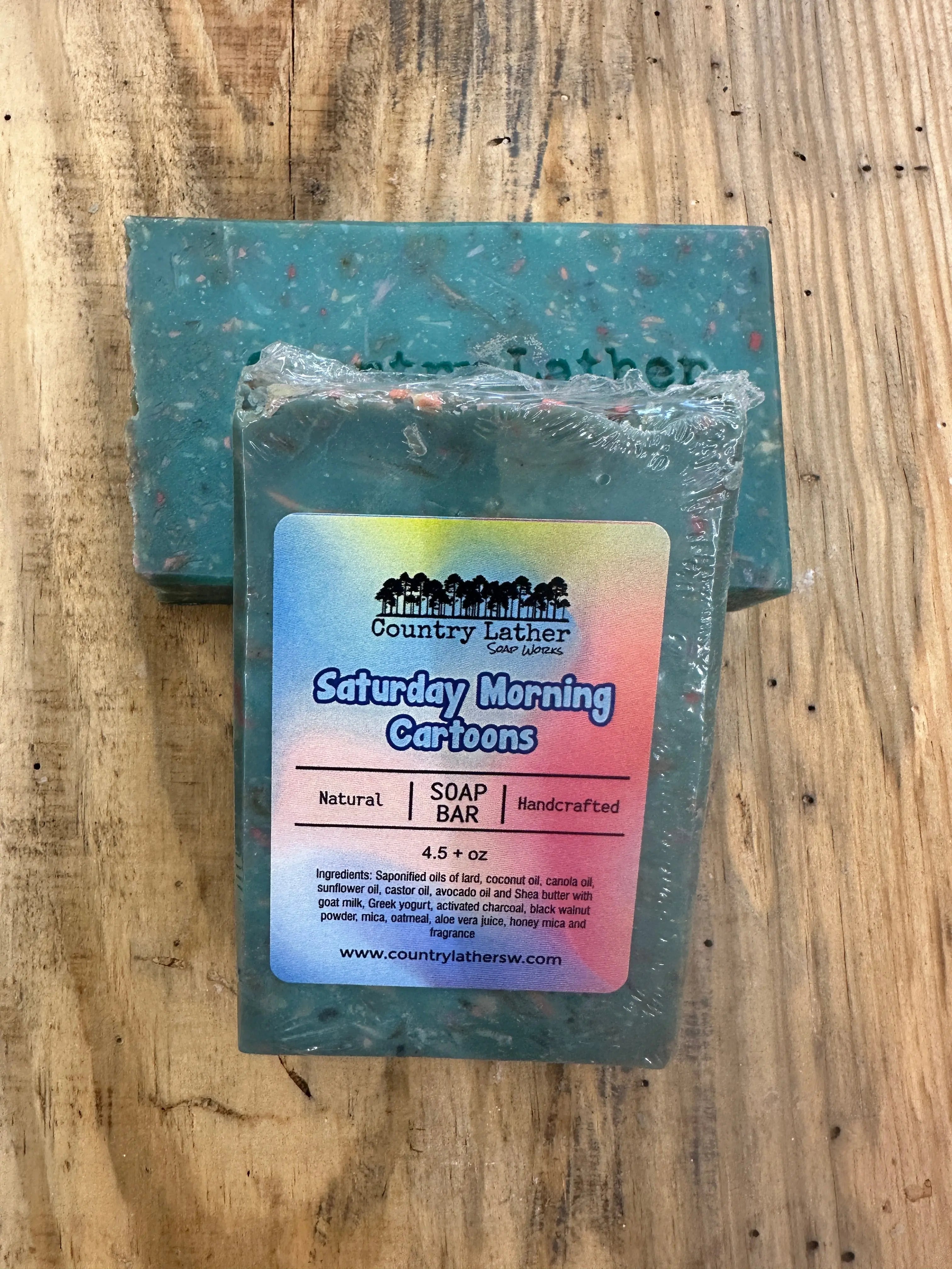 Saturday Morning Cartoons handmade goat milk soap bar