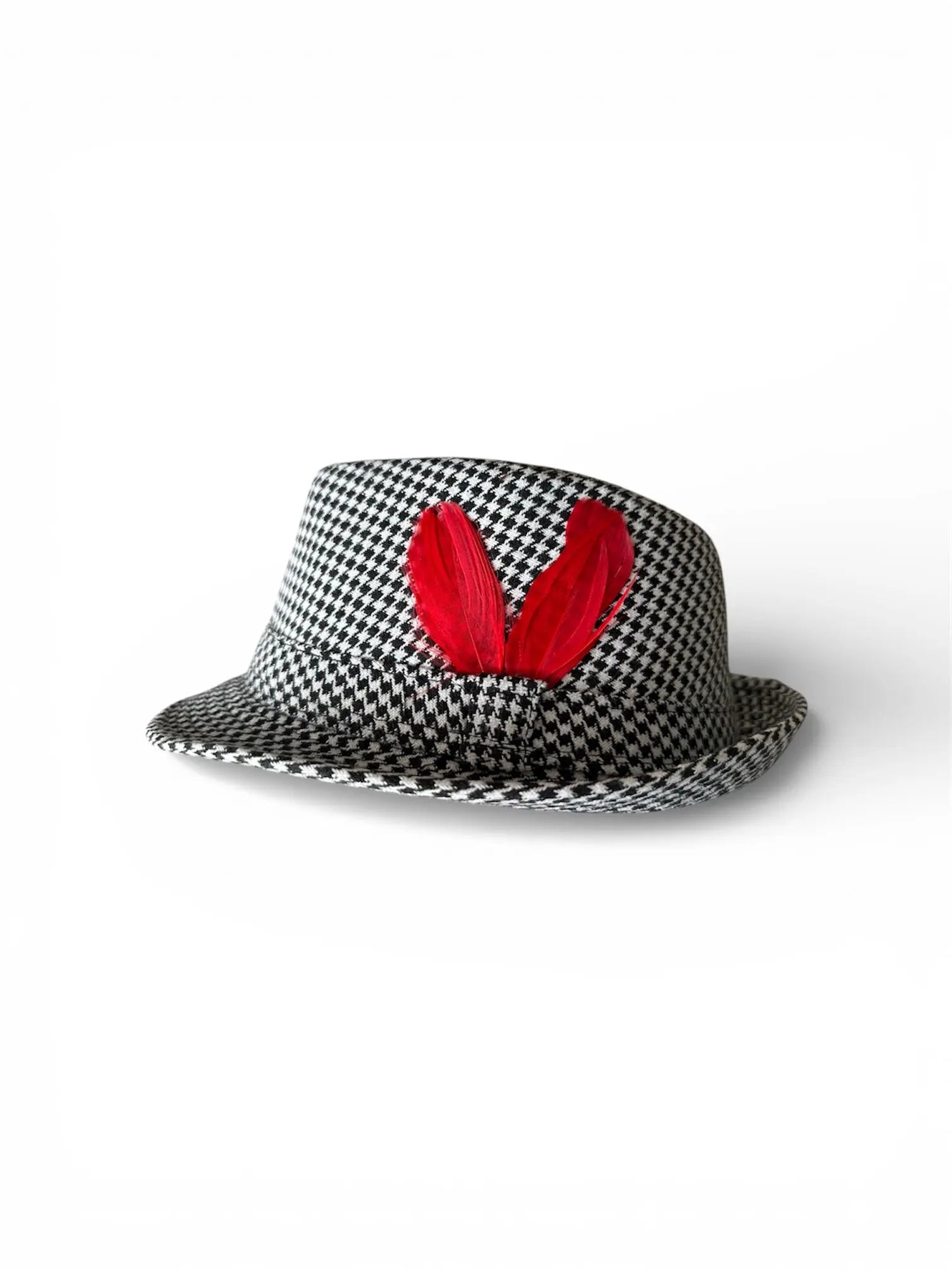 Saturday Smack Houndstooth Game Day Fedora For Alabama Fans Bear Byrant by Saturday Smack, custom hat main product photo