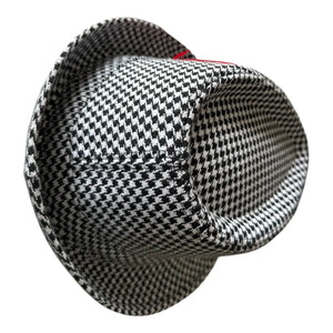 Saturday Smack Houndstooth Game Day Fedora For Alabama Fans Bear Byrant by Saturday Smack, custom hat detail photo 6